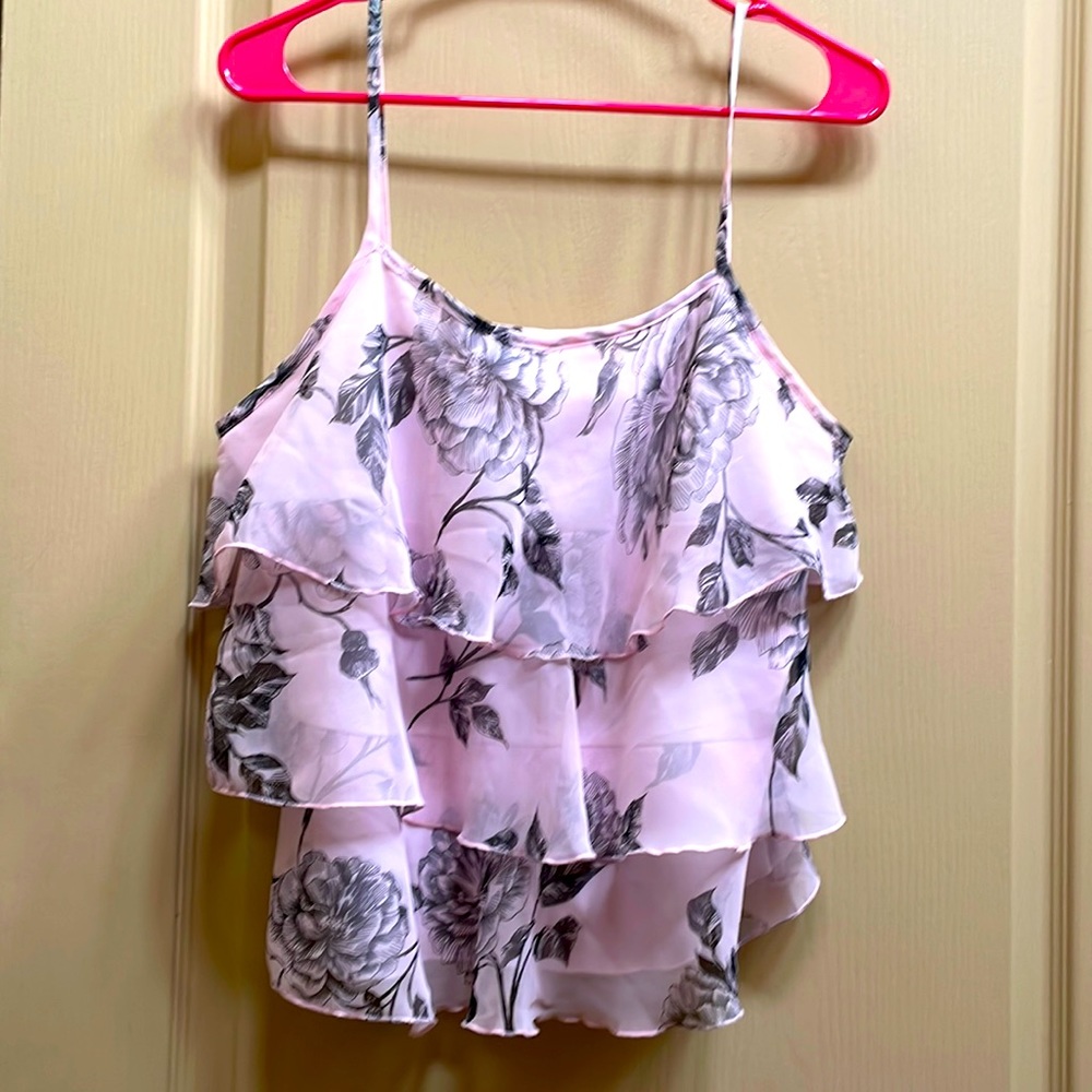 Tank top with flowers on it